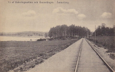Askersund Åmmeberg,  Vy af Kolarängsudden och Åmmelången 1913