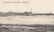 Karlstad, Fabrikerna vid Skattkärr, Värmland 1917