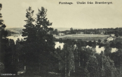 Forshaga, Utsikt från Brattberget 1909 Forshaga, Utsikt från Brattberget 1909