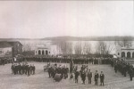 Lindesbergs Elitbrandkår på Rådhustorget 1900