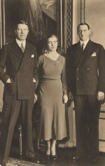 Ingrid med pappa Gustaf Adolf och sin man Fredrik