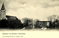 Hotellet och Kyrkan, Lindesberg 1902