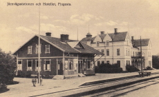 Örebro, Järnvägsstation och Hotellet, Fjugesta 1919