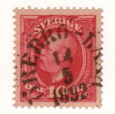 Örebro Frimärke 14.05. 1892