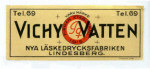 Lindesberg Bryggeri Läskedrycksfabriken  Vichy Vatten
