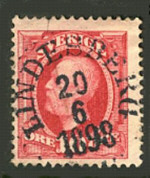 Lindesberg Frimärke 20/6 1898