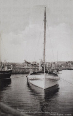 Öland Grönhögens Hamn Livräddningsbåten Drottning Victoria 1924