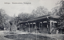 Arboga, Stadshotellets Trädgård 1916