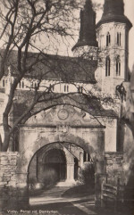 Gotland, Visby, Portal vid Domkyrkan 1946