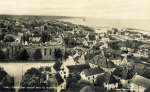 Gotland, Visby Utsikt över staden med St Katarina Ruin 1944