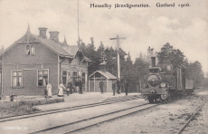 Hesselby Järnvägsstation, Gotland 1906