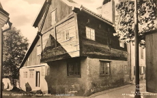 Gotland,Visby Gammalt Hus i Lybska Gränd 1951