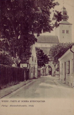 Gotland, Wisby, Parti af Norra Kyrkogatan