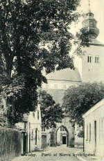 Gotland, Visby Parti av Norra Kyrkogatan 1913