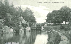 Arboga, Parti från Hjälmare Kanal  1916
