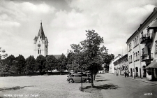 Nora, Kyrkan och Torget 1947