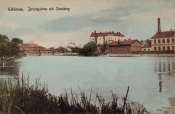 Eskilstuna, Jernvägsbron och Stensberg 1906
